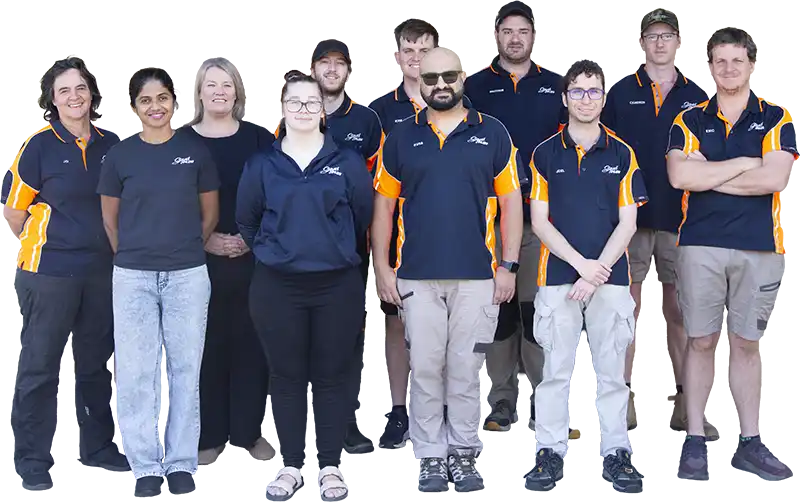 A photo of the staff at Signs Plus.